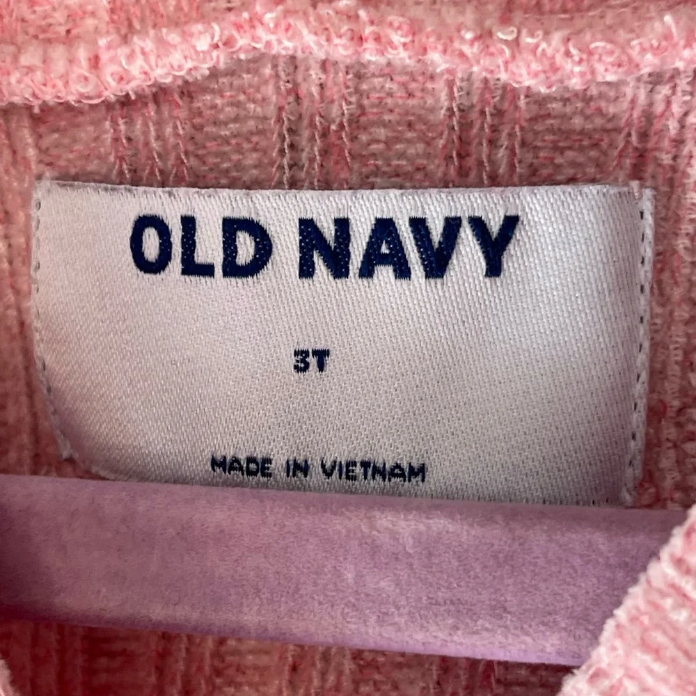 Old Navy Soft Knit Button Up Cardigan Sweater Toddler Girls Size 3T - Picture 3 of 4